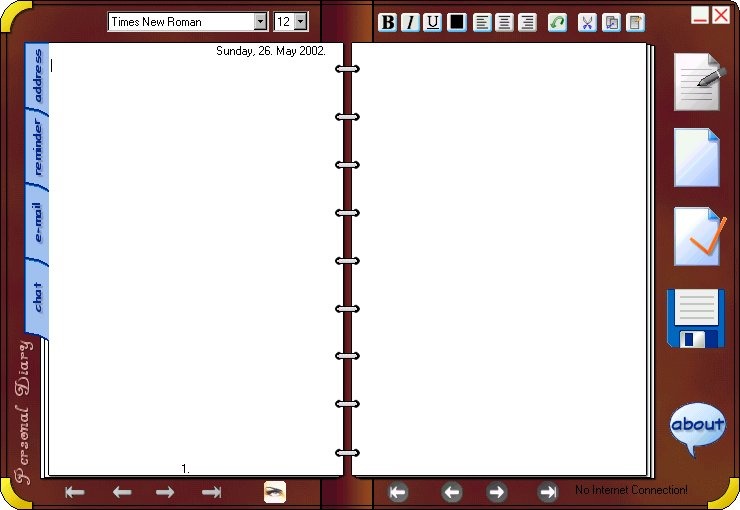 Personal Diary Screenshot